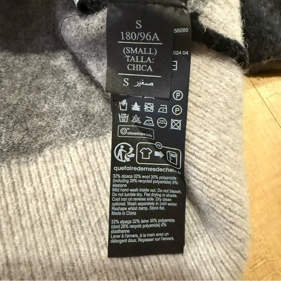 All Saints Fayde Logo Alpaca & Wool Blend Sweater - Picture 4 of 6